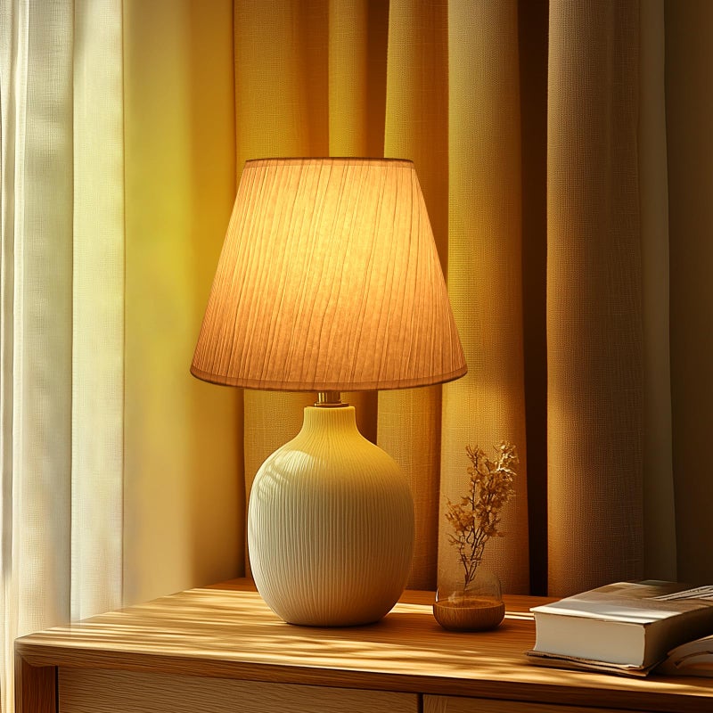 ALUCSET Small Lamp Shade, ALUCSET Barrel Paper Lampshade for Table Lamp and Floor Light, 6x10x7.5 Inch,Natural Linen Hand Crafted, Spider (paper) - Image 4